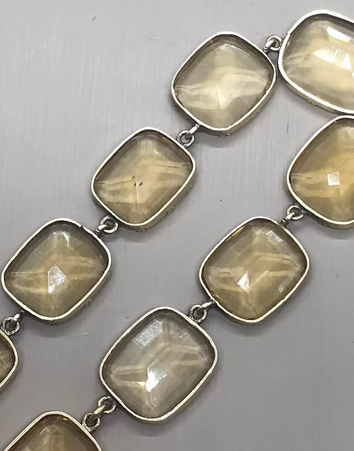 Citrine Georgian Rivière
