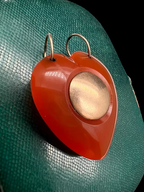Carnelian Georgian Heart Pendant