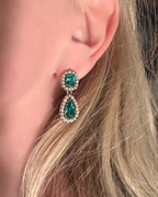 Georgian Paste and Pearl Earrings