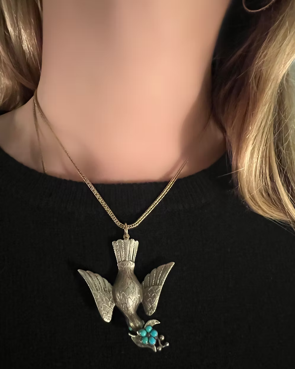 Victorian Dove Pendant