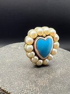 Pearl Enamel Heart