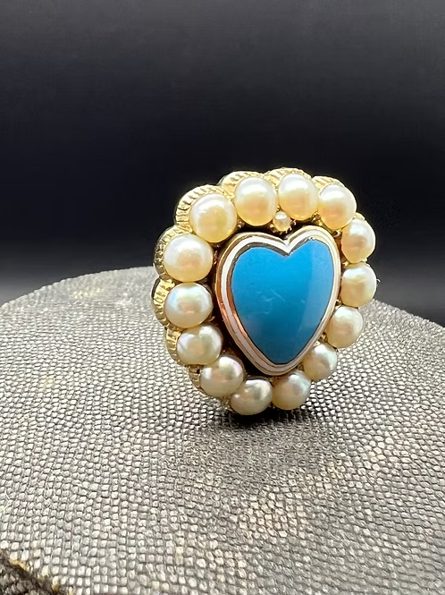 Pearl Enamel Heart