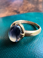 Cabochon Bi-colour Sapphire Ring