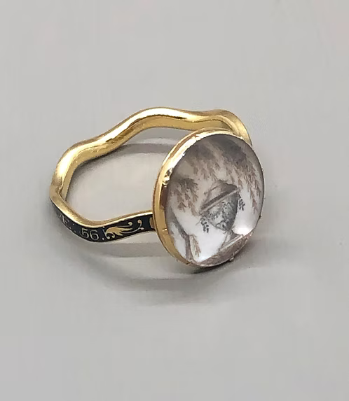 Sepia Urn Wavy band 1781