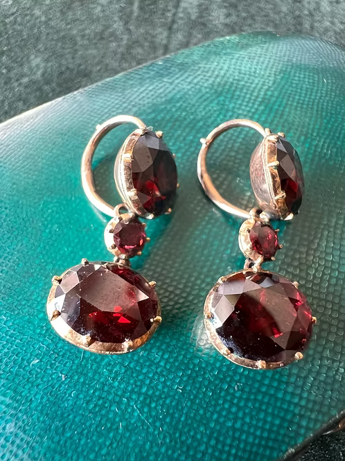 Georgian Garnet Earrings