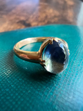 Cabochon Bi-colour Sapphire Ring