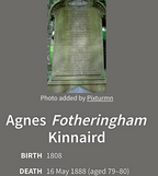 Agnes Kinnaird 1888