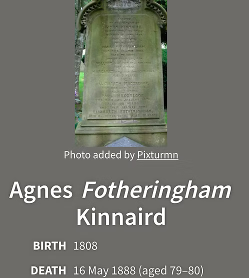 Agnes Kinnaird 1888