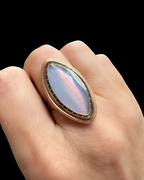 Opaline Navette Georgian Ring