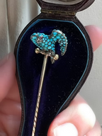 Turquoise Hawk Pin