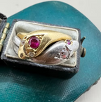 Platinum and Gold Snake Ring 1899