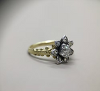 Old-cut diamond cluster ring c.1840