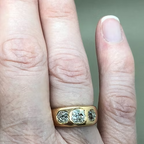 Old Cut Diamond 3 Stone
