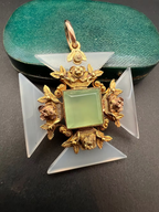 Regency Chalcedony Maltese Cross