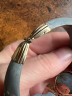 Grey Lava Carved Bracelet c.1820
