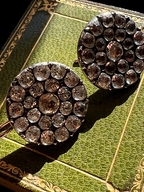 Georgian Paste Cluster Earrings