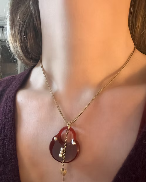 Georgian Carnelian Padlock Pendant