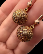 15ct Victorian Ball Earrings