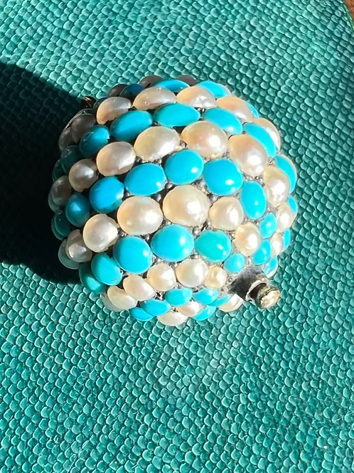 Turquoise and Pearl Ball