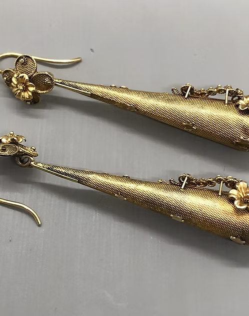 Regency Lyre earrings c.1820