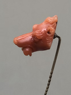 Coral Carving Wolf and Cub