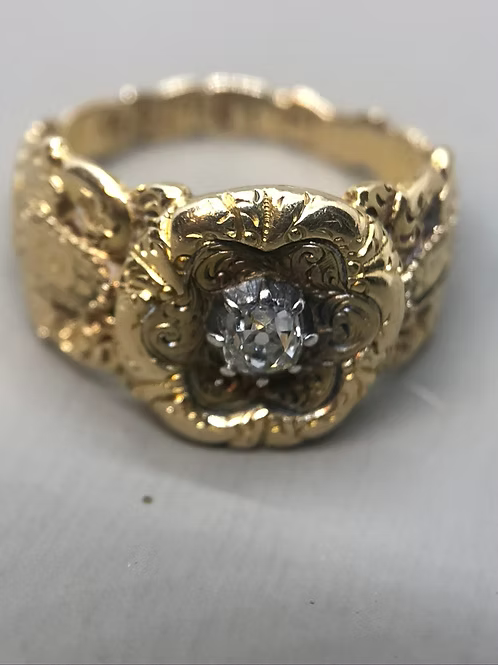 Diamond Mourning Ring 1844