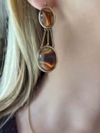French Empire Agate Earrings