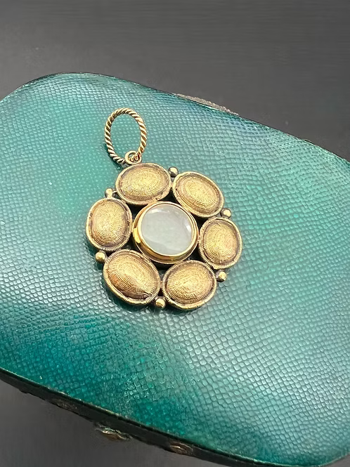 Topaz and Chrysoberyl locket