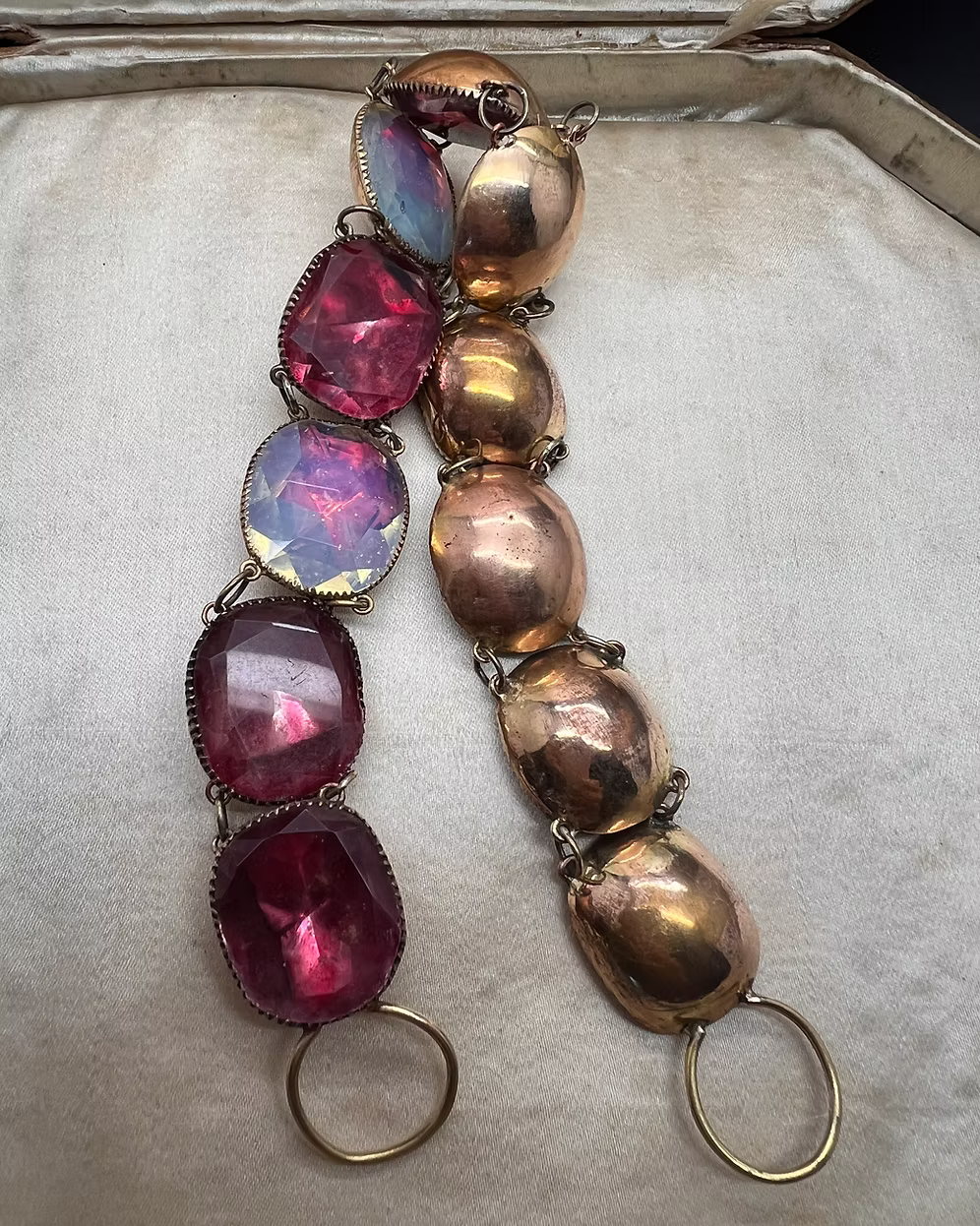 Queen Anne Opaline and Pink Paste Choker