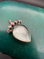 Garnet Crowned Crystal Heart c.1760