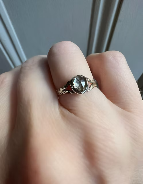 Georgian Rose-cut Heart Ring