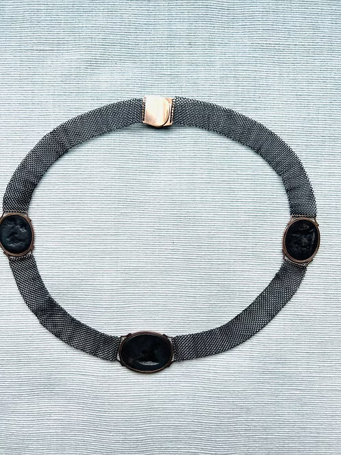 Berlin Iron Cameo Necklace