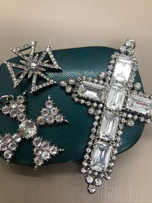 Edwardian Silver Paste Cross