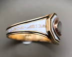George III white and black enamel mourning ring Ann Knight