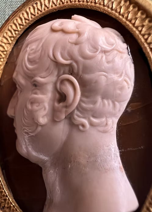 Grand Tour Hardstone Portrait c.1810.