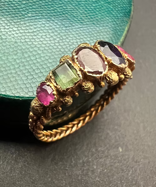 Acrostic Regard Ring c.1820