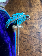 Turquoise Hawk Pin