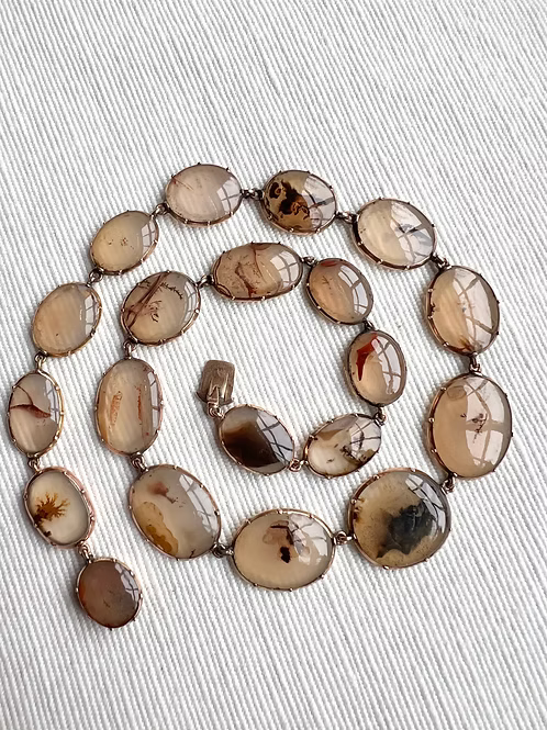 Georgian Moss Agate Rivière