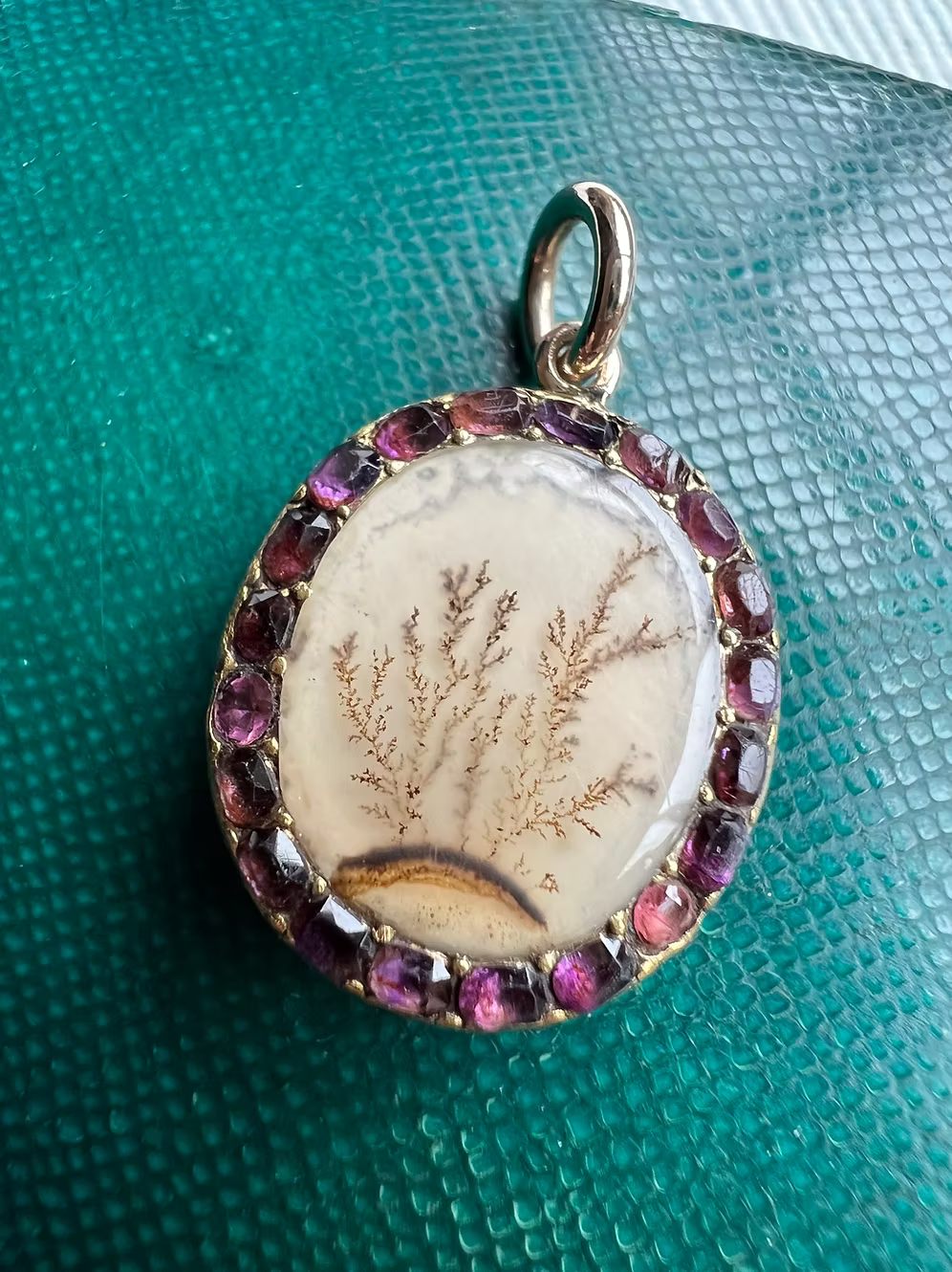 Georgian Moss Agate Pendant