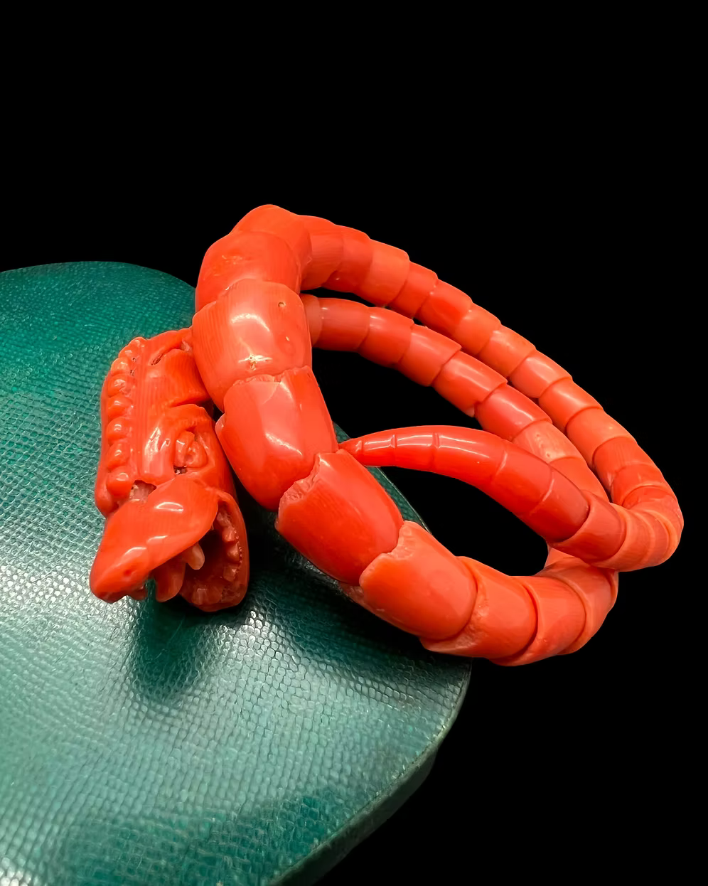 Coral Serpent Bracelet