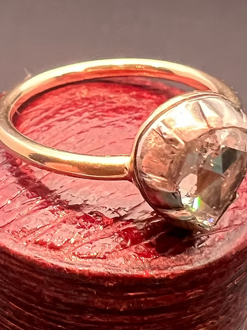 Heart-shaped Rose Diamond Ring