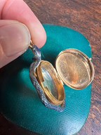 French Enamel Snake Pendant