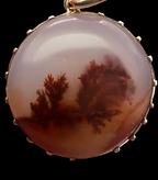 Georgian Moss Agate Pendant