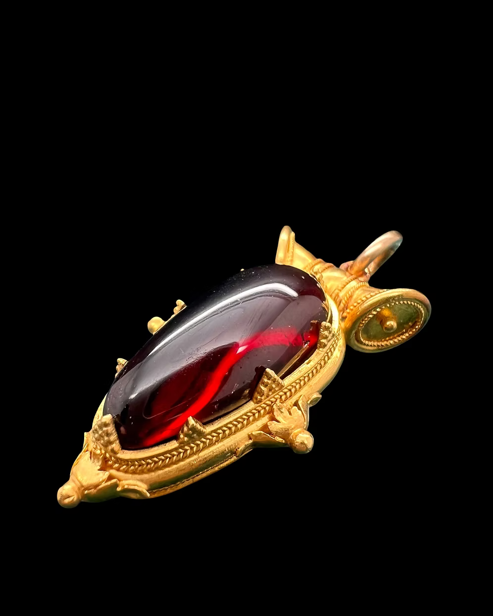Archeological Revival Garnet Pendant