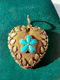 Regency 2 colour gold heart pendant