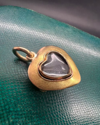 Emerald Repoussé Heart