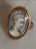 Scottish Portrait Miniature Ring