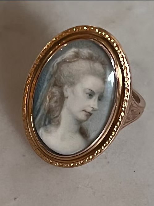 Scottish Portrait Miniature Ring