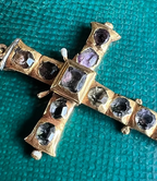 c17th Amethyst and Enamel Cross