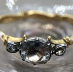 White enamel mourning ring for two members of the Hodge family